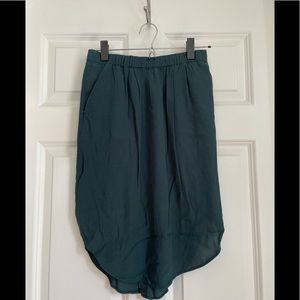 Madewell Green Skirt